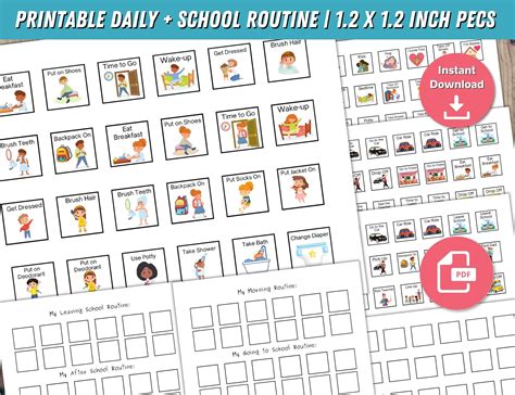 Daily Schedule Printable Pecs Free