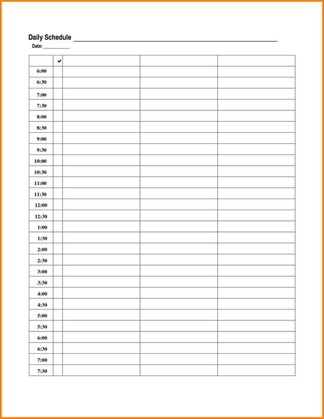 Free Printable Daily Calendar Templates Smartsheet