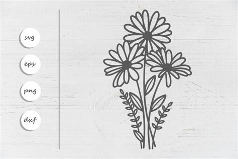 47+ Daisy Bouquet SVG, Craft Supplies & Tools Visual Arts Daisy Chamomile Frame For Name Png. Daisy Flower Bouquet SVG Wild Flowers SVG Daisy SVG Plant