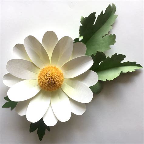 Download Daisy Paper Flower Template Files DXF Files