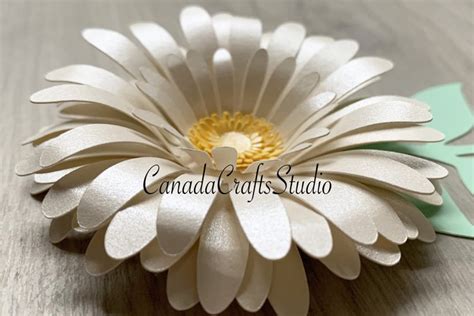 Download Daisy Paper Flower Template Files For Crafts