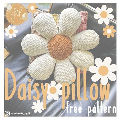 Daisy Pillow Crochet Pattern