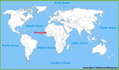 Carte du Sénégal » Vacances Arts Guides Voyages