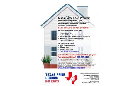 Dallas Tx Home Loan Programs