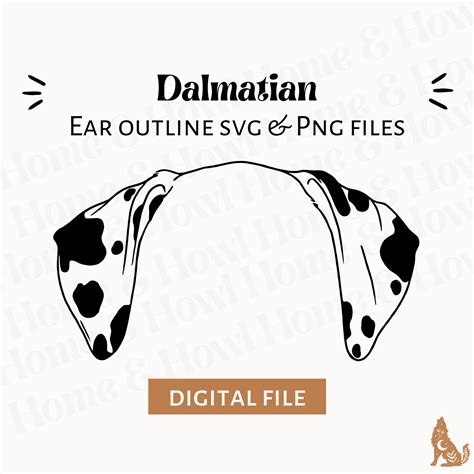 Dalmatian Dog Ears Template