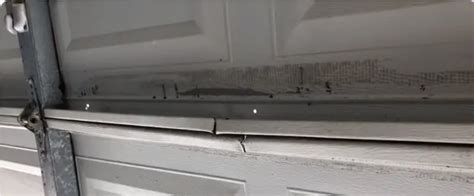 Damaged Garage Door Panel