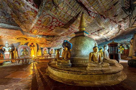 Dambulla Cave Temple interior