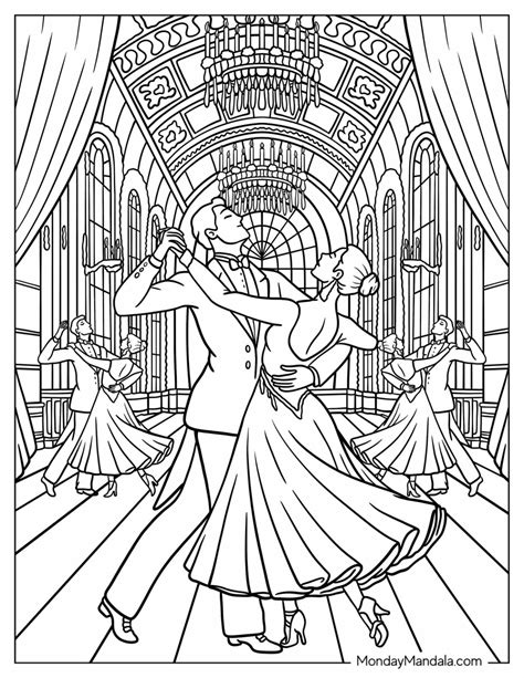Dancing Coloring Page