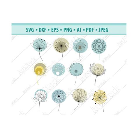 Download Dandelion Bundle Files For Crafts