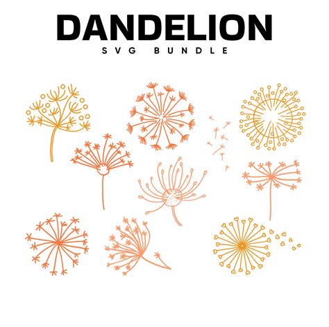 Download Dandelion SVG File - SVG Design Commercial Use For Crafts