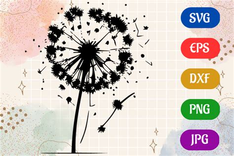 Download Dandelion SVG File - SVG Design Creativefabrica DXF Files