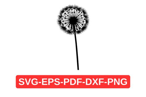 Download Dandelion SVG File - SVG Design Silhouette DXF Files