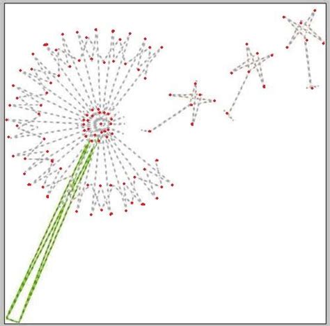 Dandelion String Art Free Printable Pattern Template