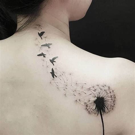 Dandelion To Bird Tattoo