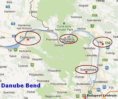 Danube Bend map