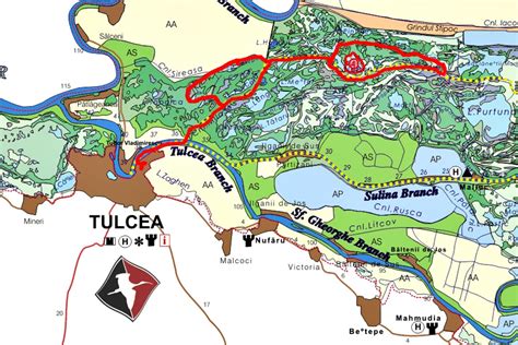 Danube Delta Tour Map