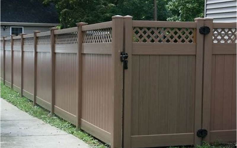 Dark Brown Vinyl Privacy Fence: Protecting Your Home And Enhancing Your Property'S Aesthetics