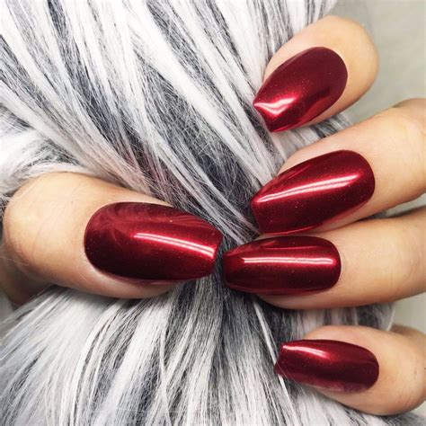 Dark Red Chrome Nails: The Hottest Nail Trend Of 2023