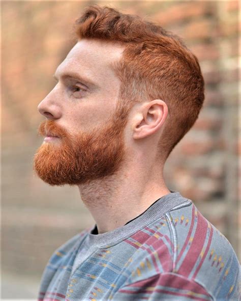 Dark Hair Ginger Beard