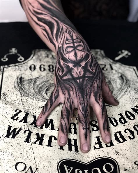 Dark Hand Tattoos