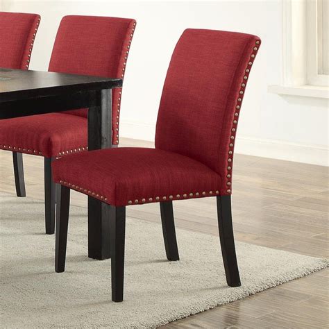 Dark Red Dining Chairs