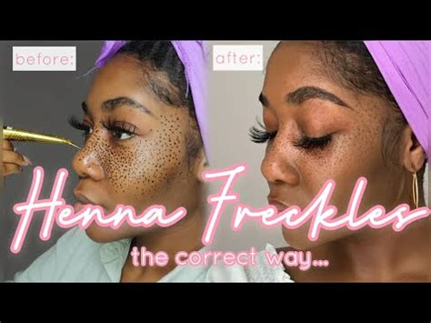 Discover the Beauty of Ethereal Dark Skin Henna Freckles – Unveiling a Mystical Transformation!