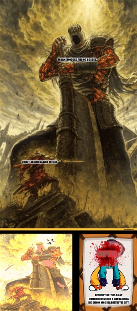 Dark Souls Boss Meme Template