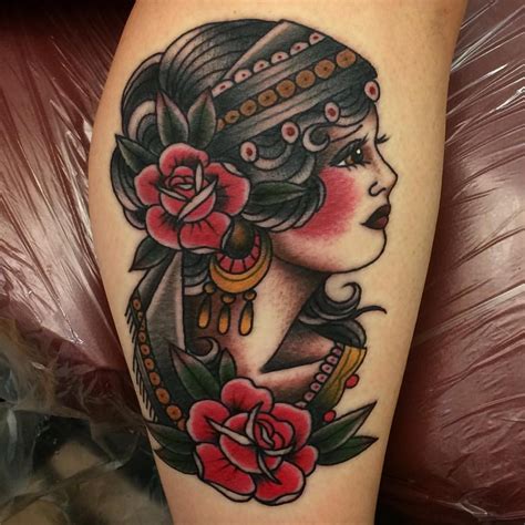 Dark Traditional Gypsy Tattoo