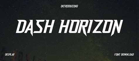Dash Horizon Font Download
