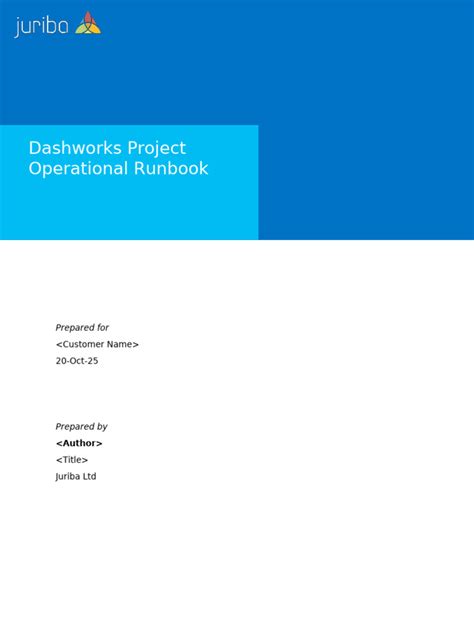 Dashworks Project Operational Runbook