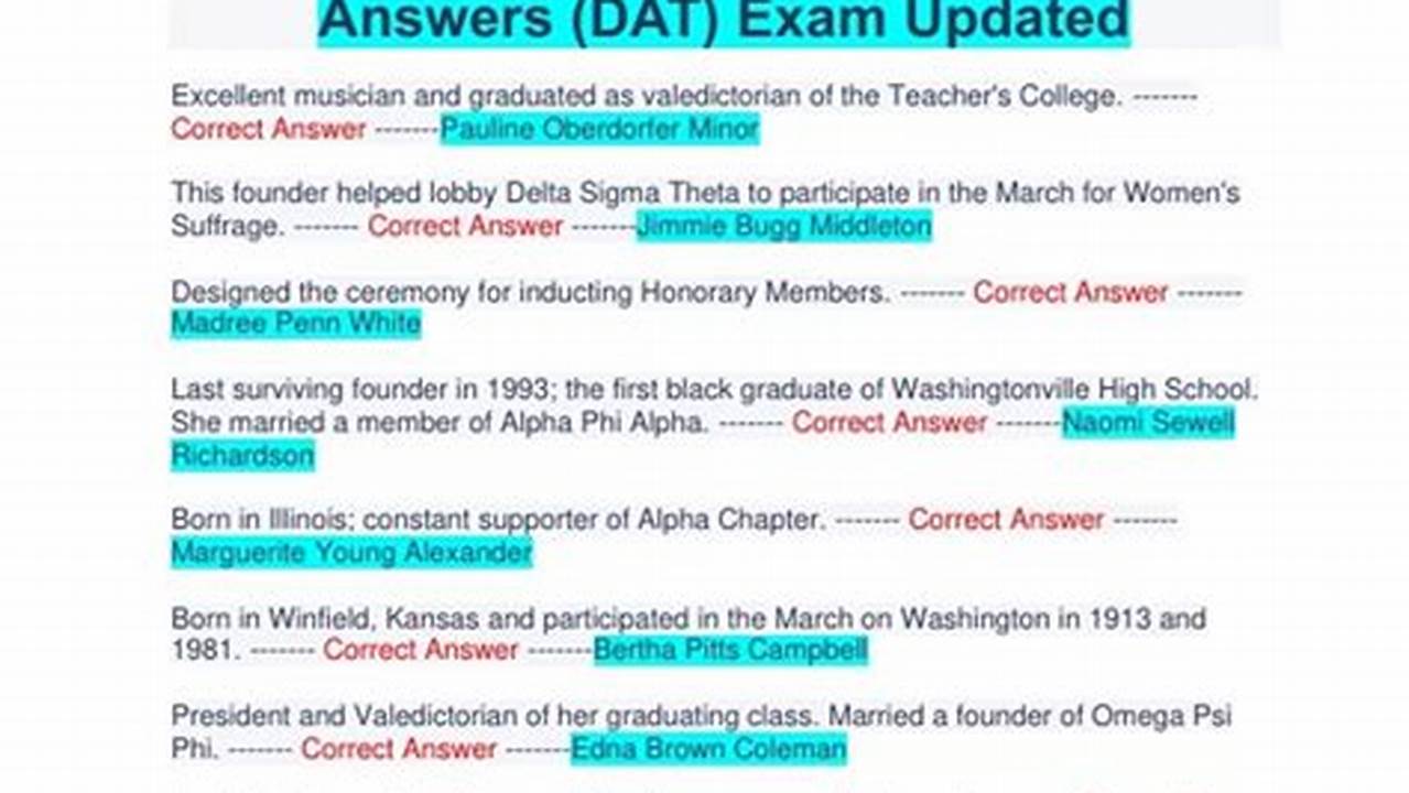Dat Study Guide 2024 Pdf