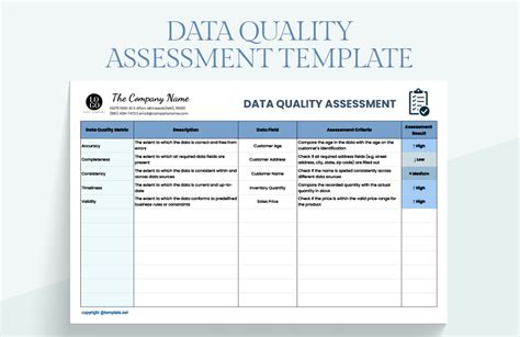 Data Quality Assessment Report Template (5) PROFESSIONAL TEMPLATES