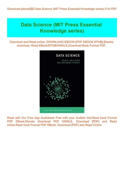 Data Science (The MIT Press Essential Knowledge Series)