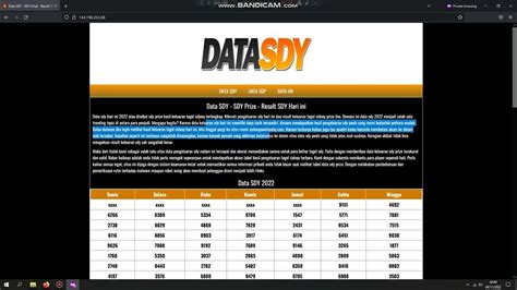 Data Sdy Rgo