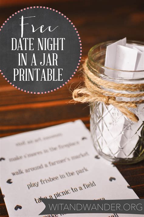 Date Night Jar Printable