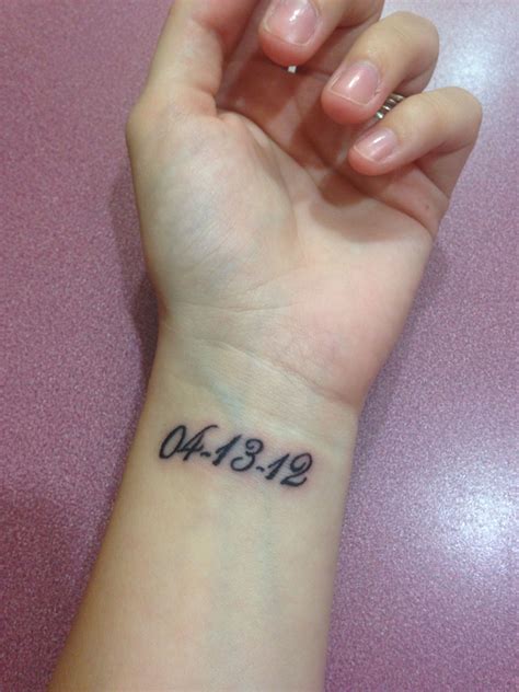 Date Of Birth Wrist Tattoos / The Ultimate List of 50