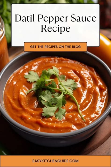 Datil Pepper Sauce Recipe