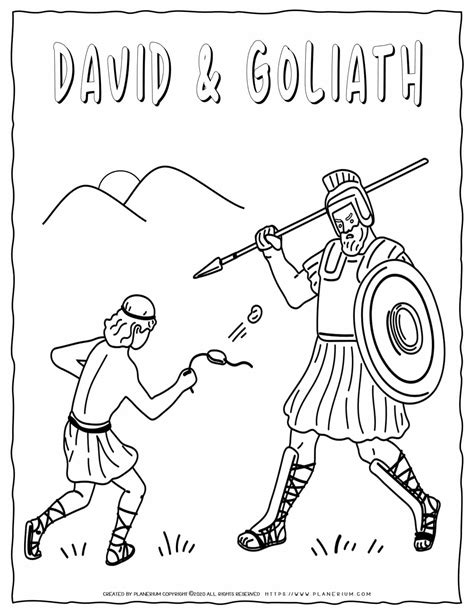 David And Goliath Printables