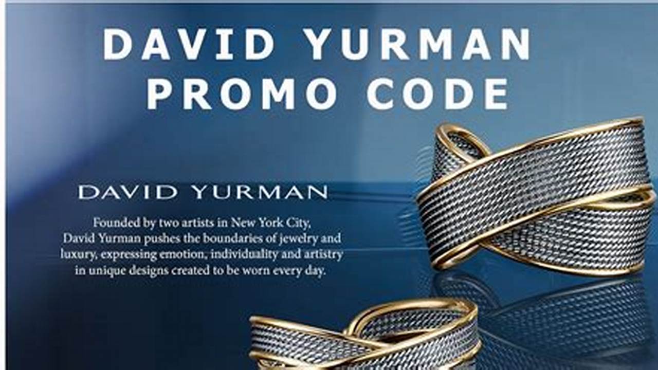 David Yurman Promo Code 2025