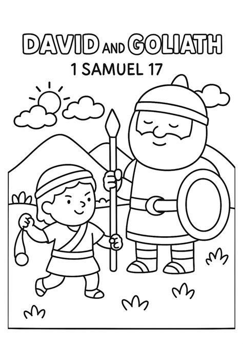David And Goliath Coloring Page