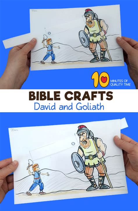 Little hands take on a giant challenge: David and Goliath craft for preschoolers