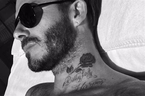 David beckham adds to his extensive tattoos with more