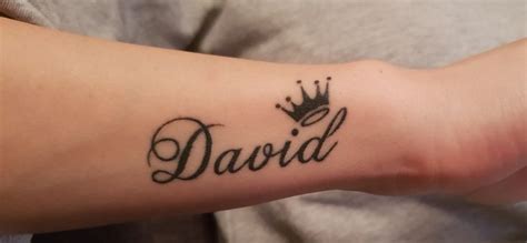 David Name Tattoo