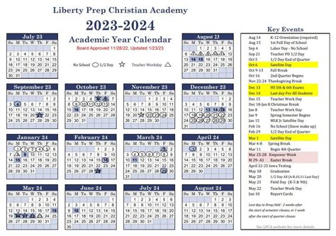 Davidson Academic Calendar