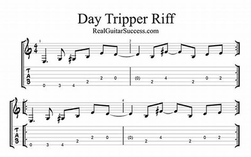 Day Tripper Riff Image