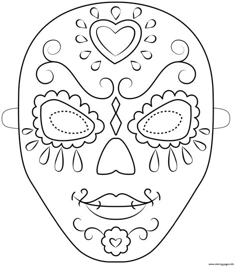 Day Of The Dead Template Printable