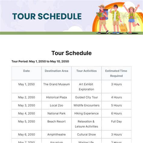 Day tour planning