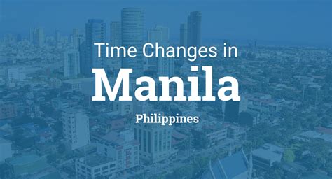 Daylight Savings Time in Manila