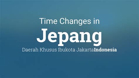 Daylight Saving Time di Jepang