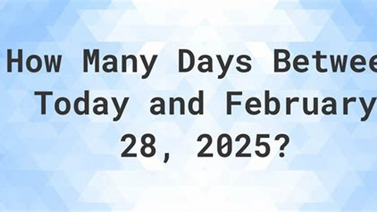 Days Since February 28 2025